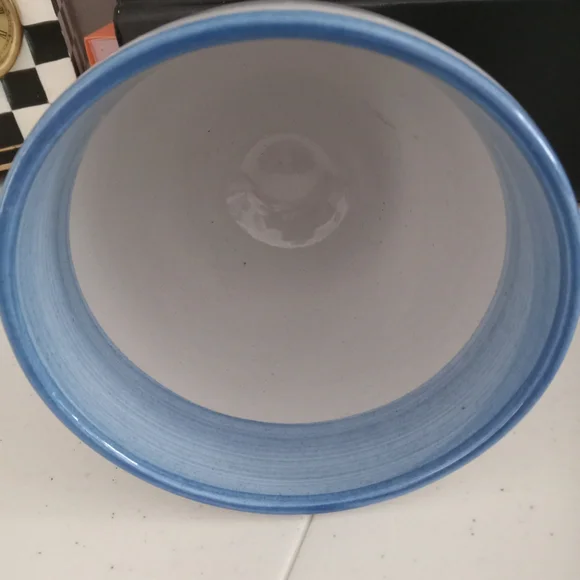 Blue and White Ceramic Goblet M.A.HADLEY - Picture 3 of 4